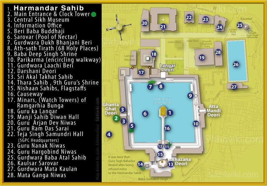Plan of the Golden Temple