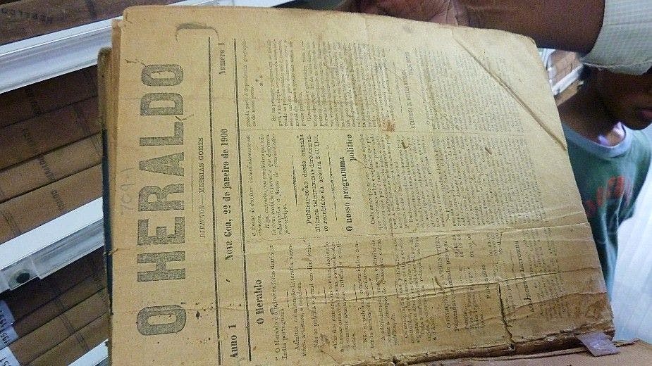 The newspaper ‘O Heraldo’ from 22nd January 1900