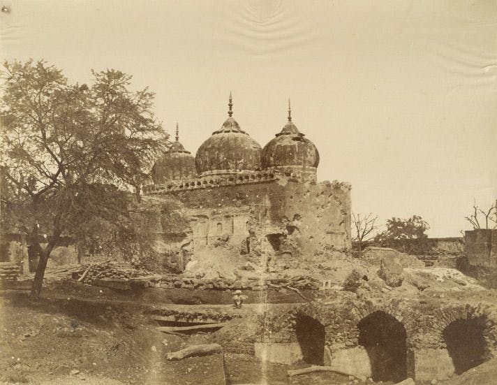 Ruins of the mosque, 1858