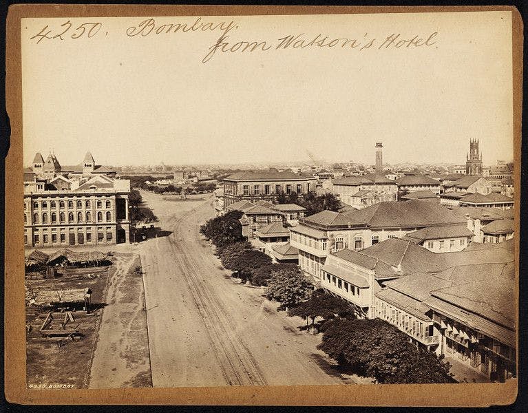Bombay from Watson’s Hotel by Francis Frith (1850s to 1870s)