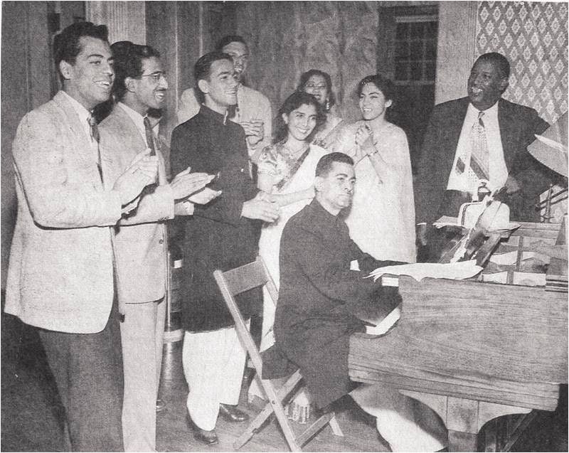 Behram Sohrab Rustomji playing Pak Sarzamin. He was a Parsi and the first person to play the melody of Pak Sarzamin