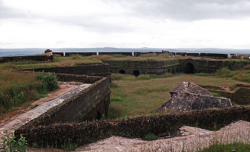 The top of the fort