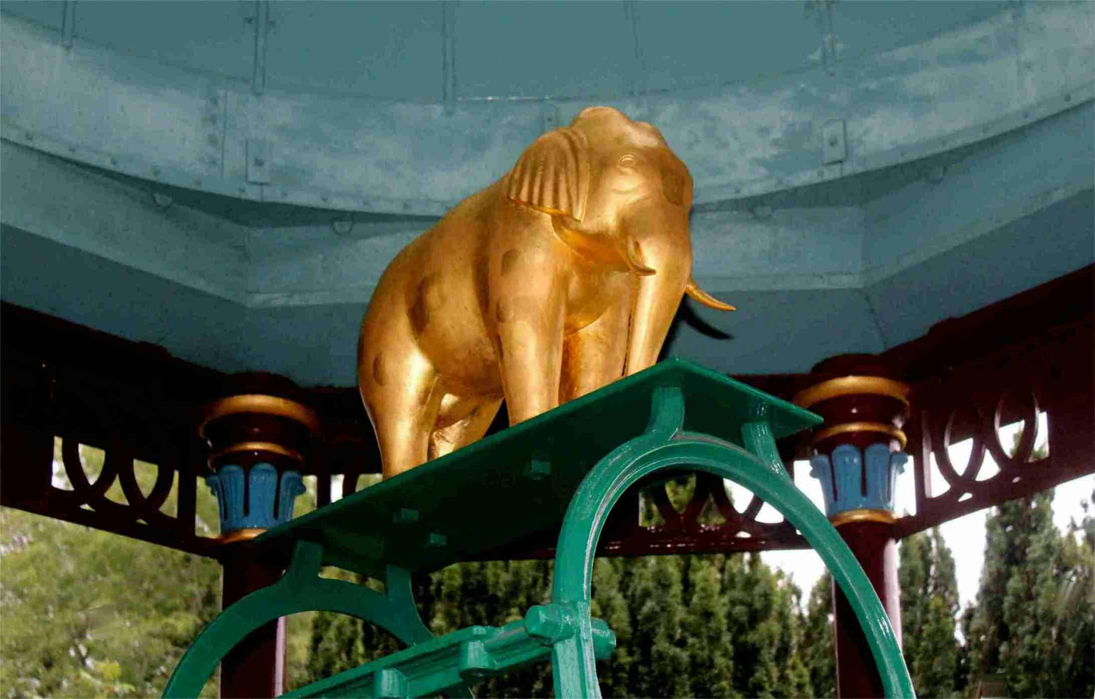 Elephant inside Maharajah's Well