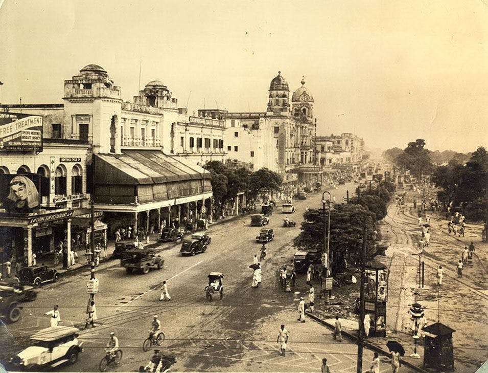 Chowringhee Square, Kolkata from 1945