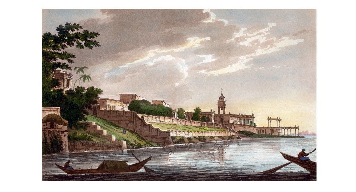 A View of Chinsurah by William Hodges