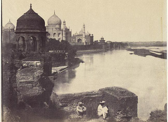 One of the earliest photographs of the Taj Mahal, 19th century