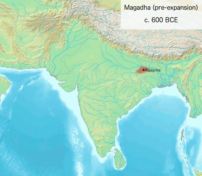 Territorial expansion of the Magadha empires 6th century BCE onwards