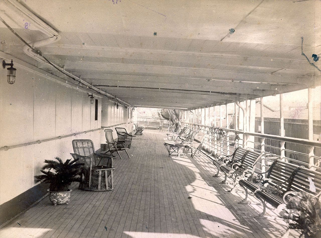 The promenade deck