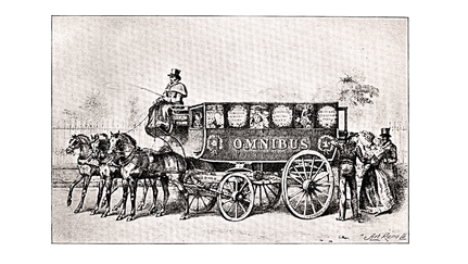 London’s first Omnibus, 1829