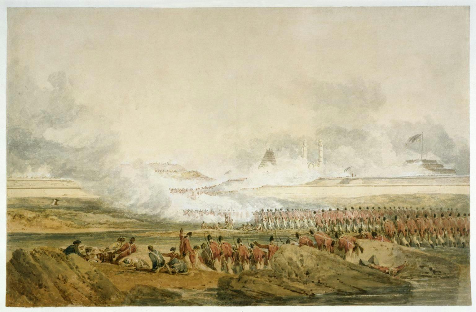 ‘The Siege of Seringapatam’, painting by Joseph Mallord William Turner, c.1800