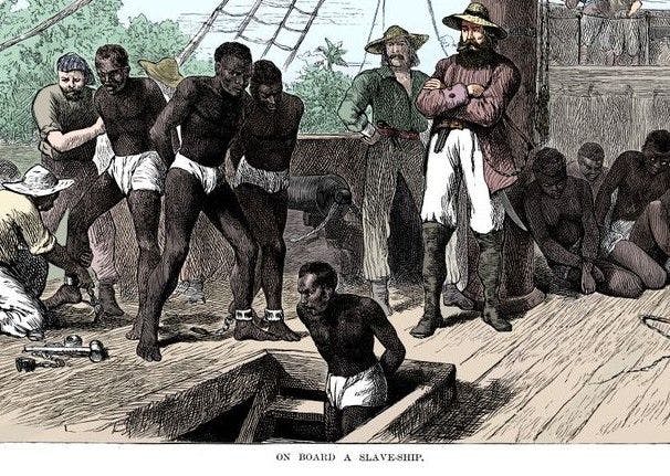 On board a slave-ship