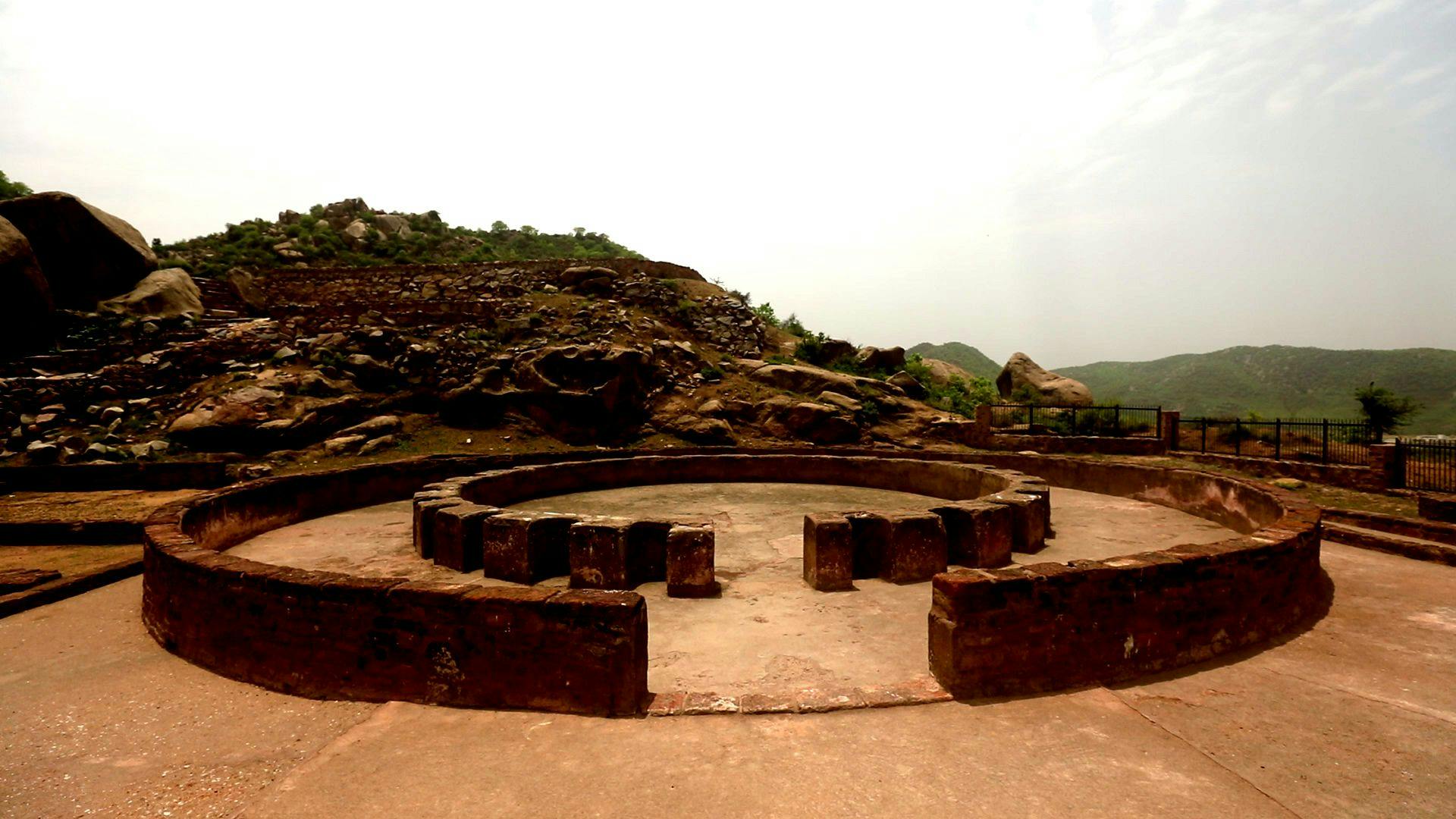 Remains of the circular chaityagriha