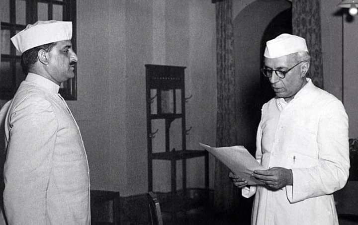 Shahnawaz Khan with Nehru