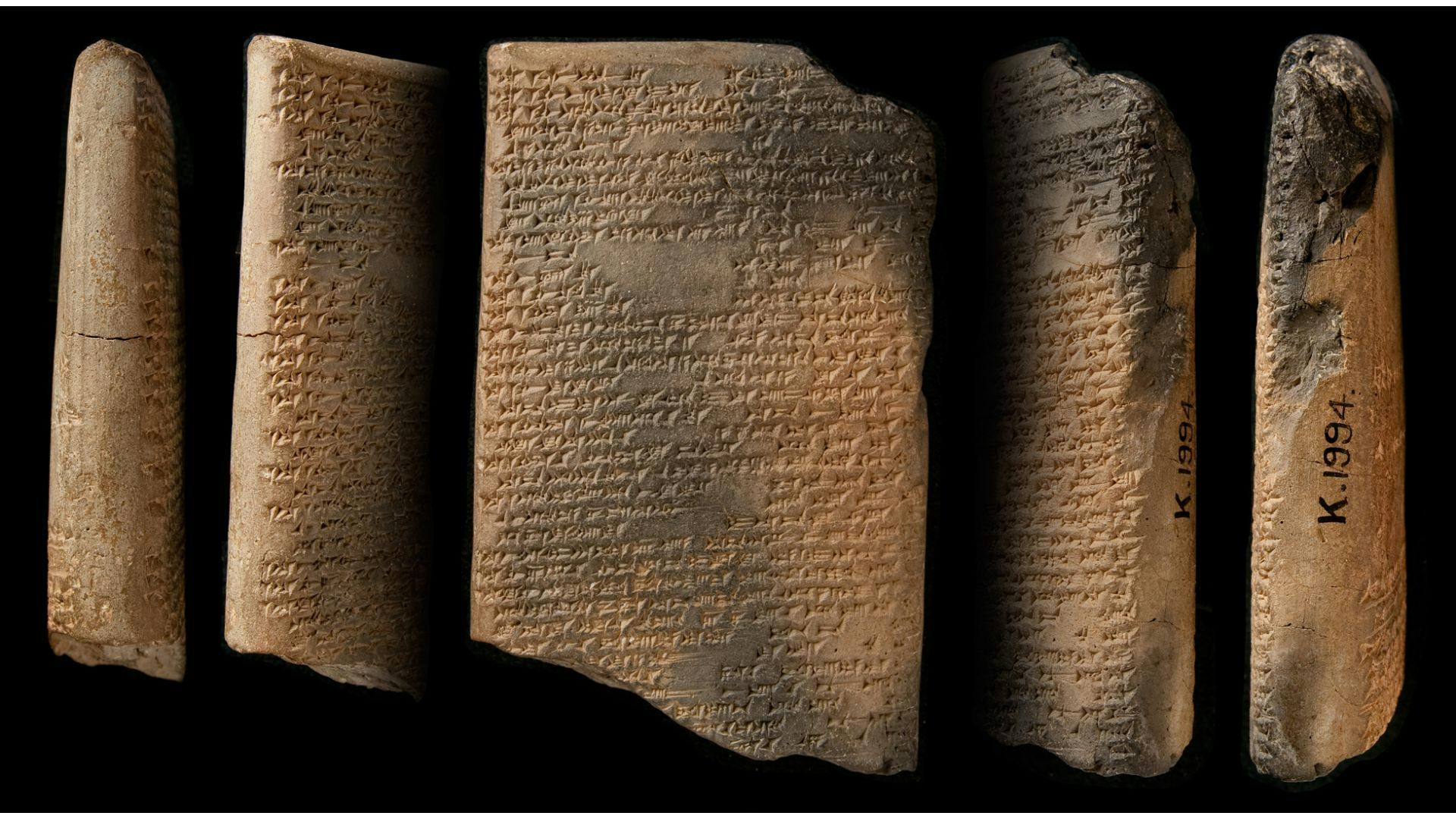 Epic of Gilgamesh - A few clay tablets | British Museum