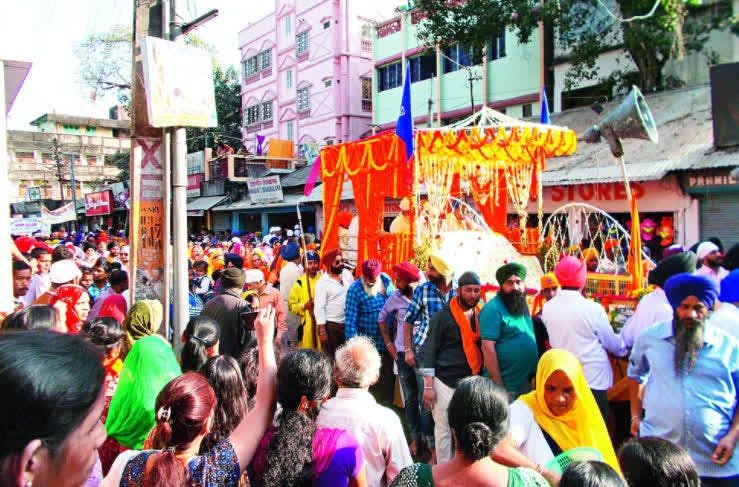 The Sikh community at Dhubri celebrating Shaheedi Diwas
