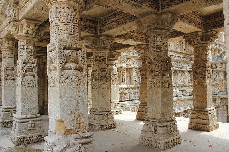 The intricate pillars