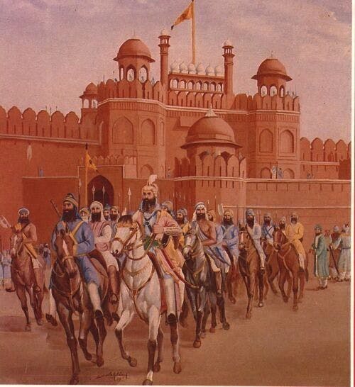 Sikhs capturing Delhi