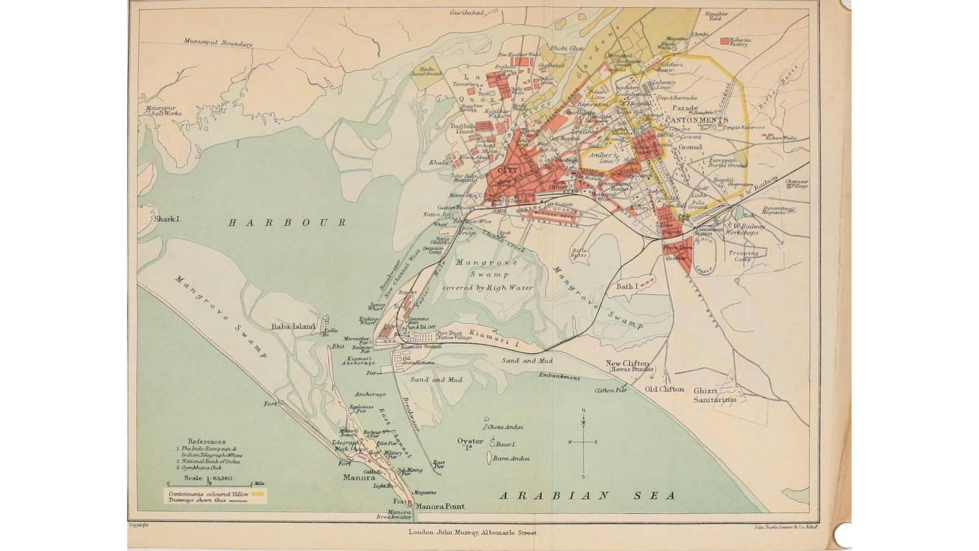 Karachi Map 1911| Wikimedia commons