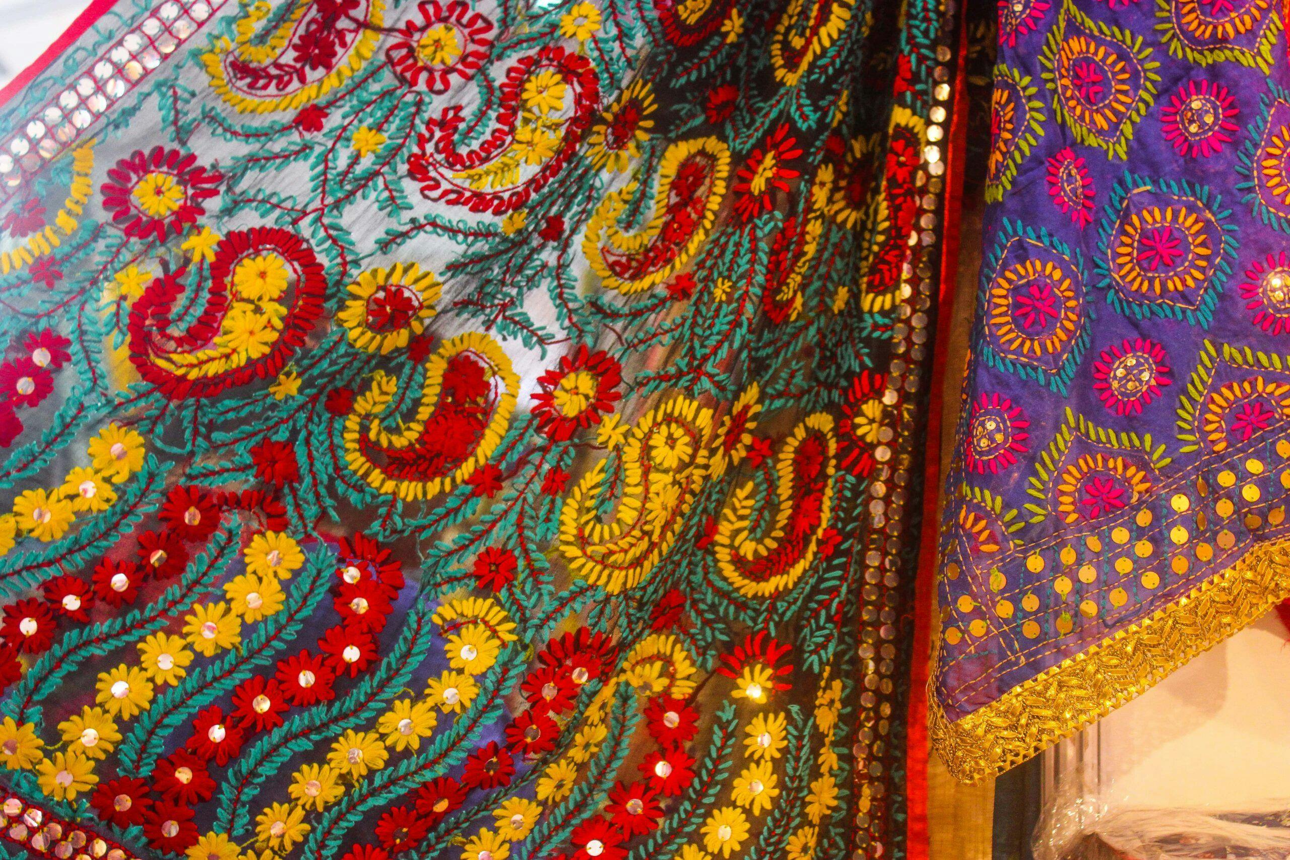 A traditional bridal trousseau in Punjab is incomplete without a phulkari