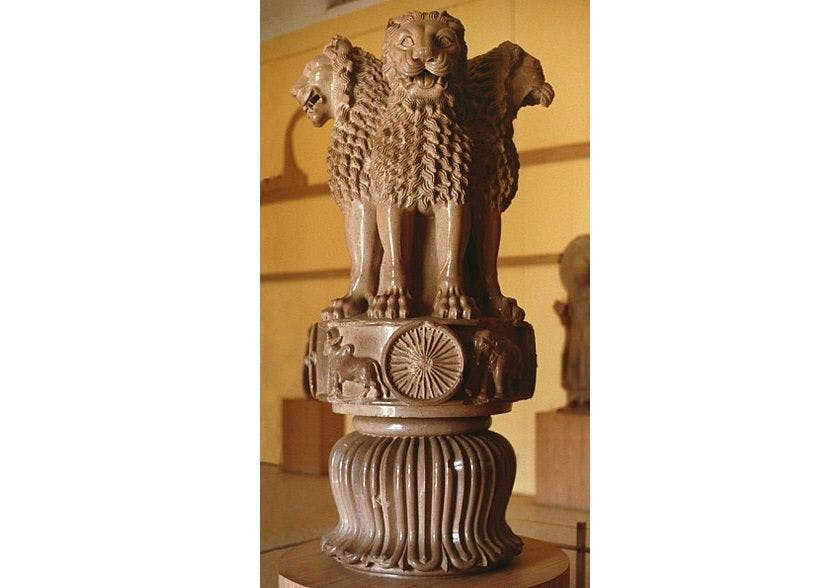 Lion Capital at the Sarnath Museum