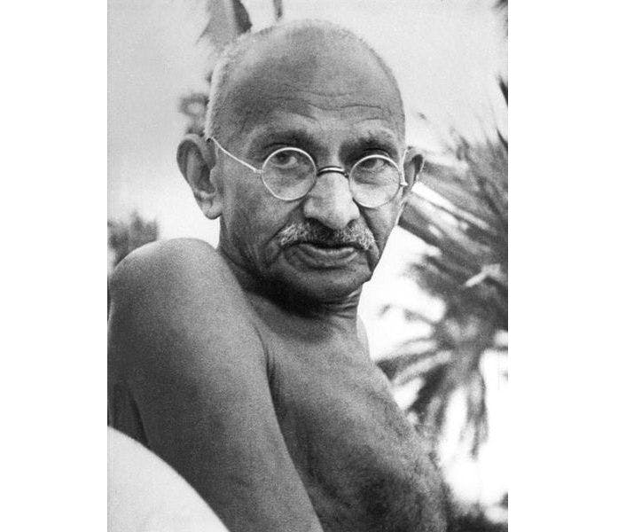 Mahatma Gandhi at Juhu, 1944