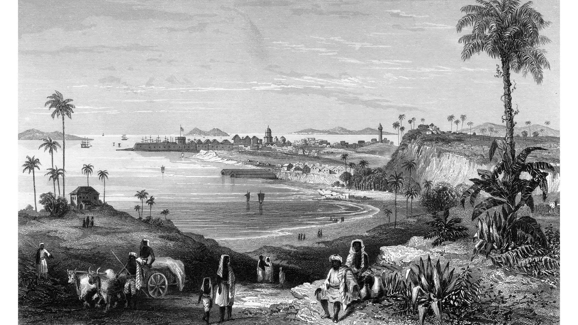 Bombay’s famous fort, circa 1850