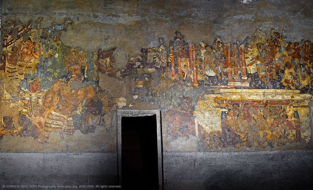 A mural at Ajanta