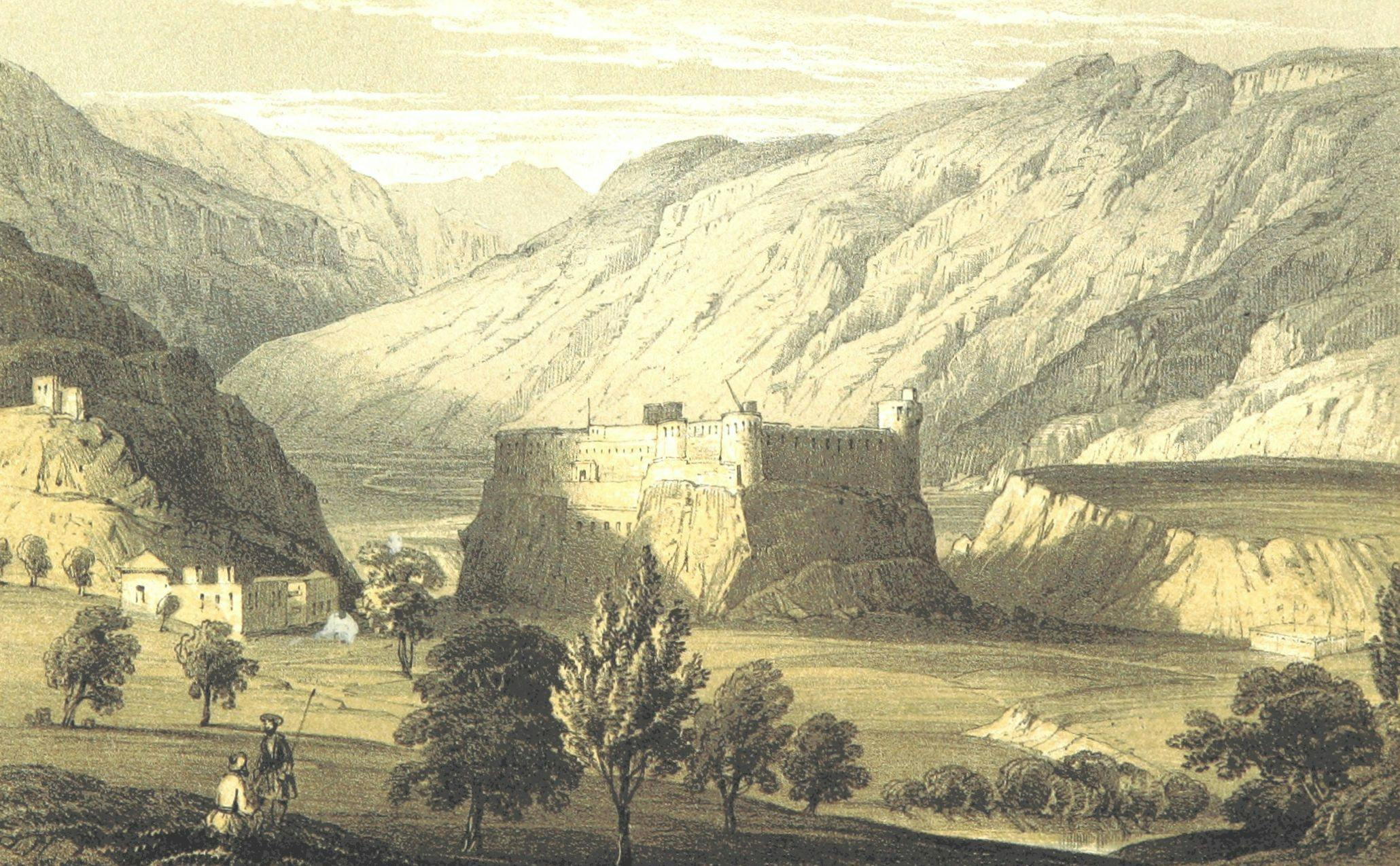 Skardu Fort in Gilgil-Baltistan region, 1850