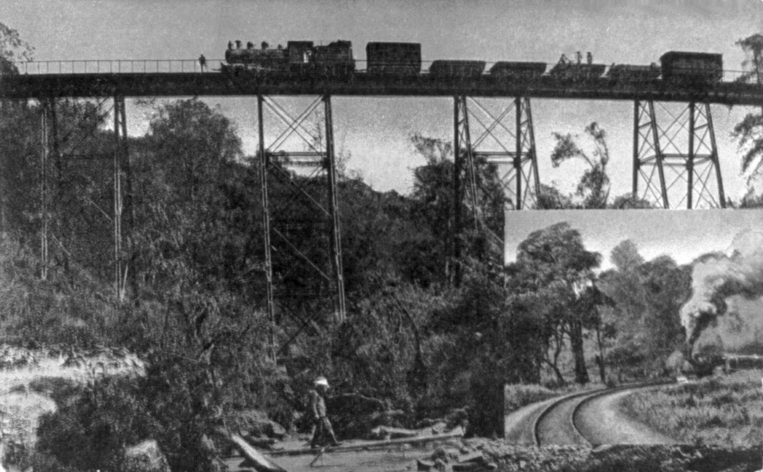 Kenya-Uganda railway bridge, 1910