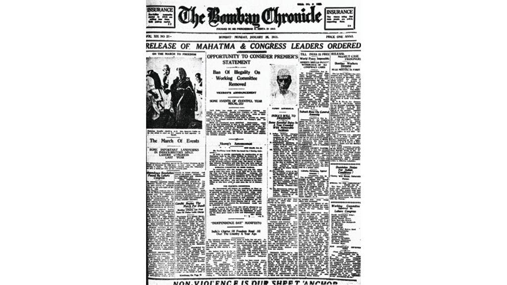 The Bombay Chronicle- January 26, 1931