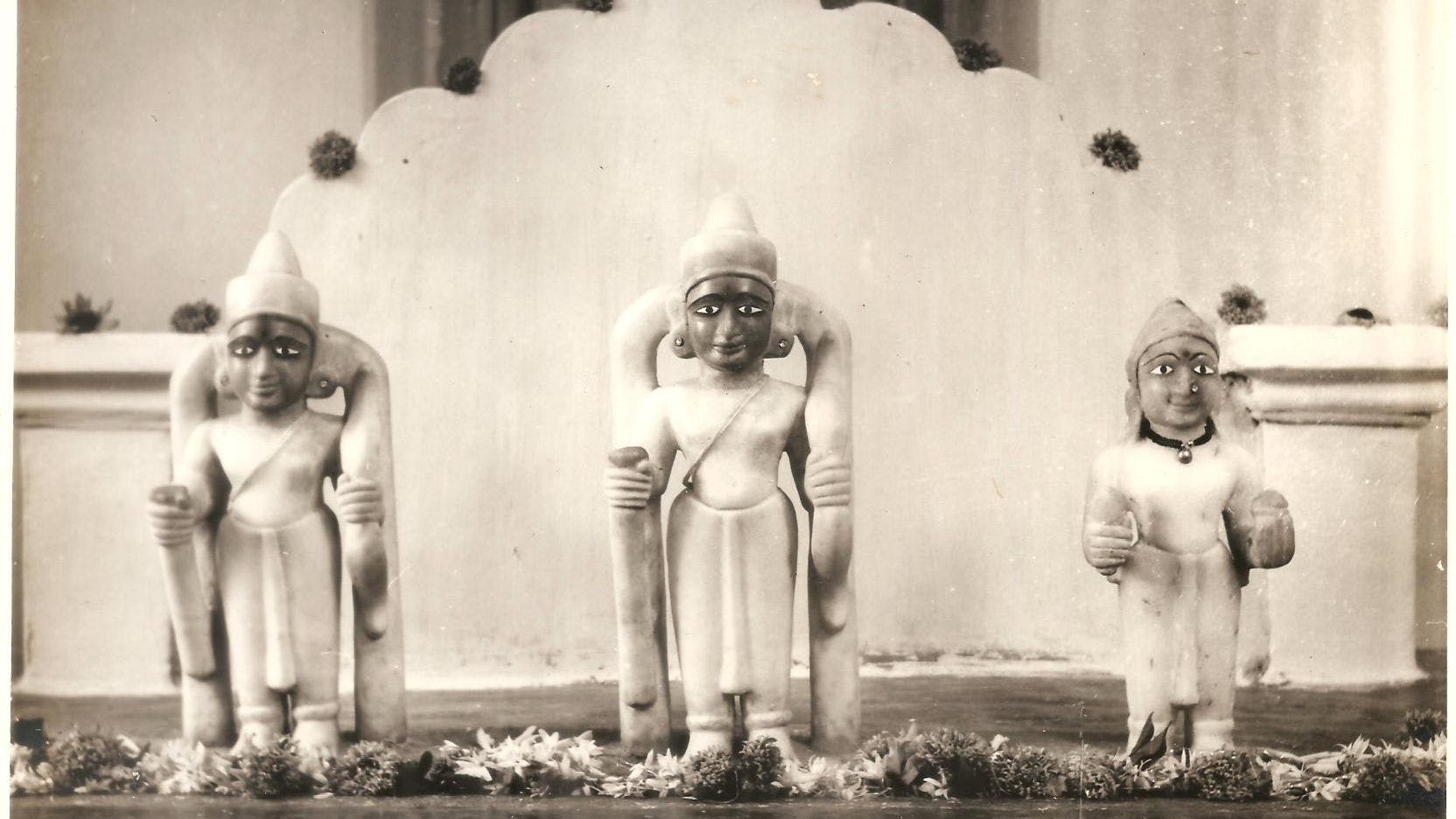 Old photograph of the Rama temple