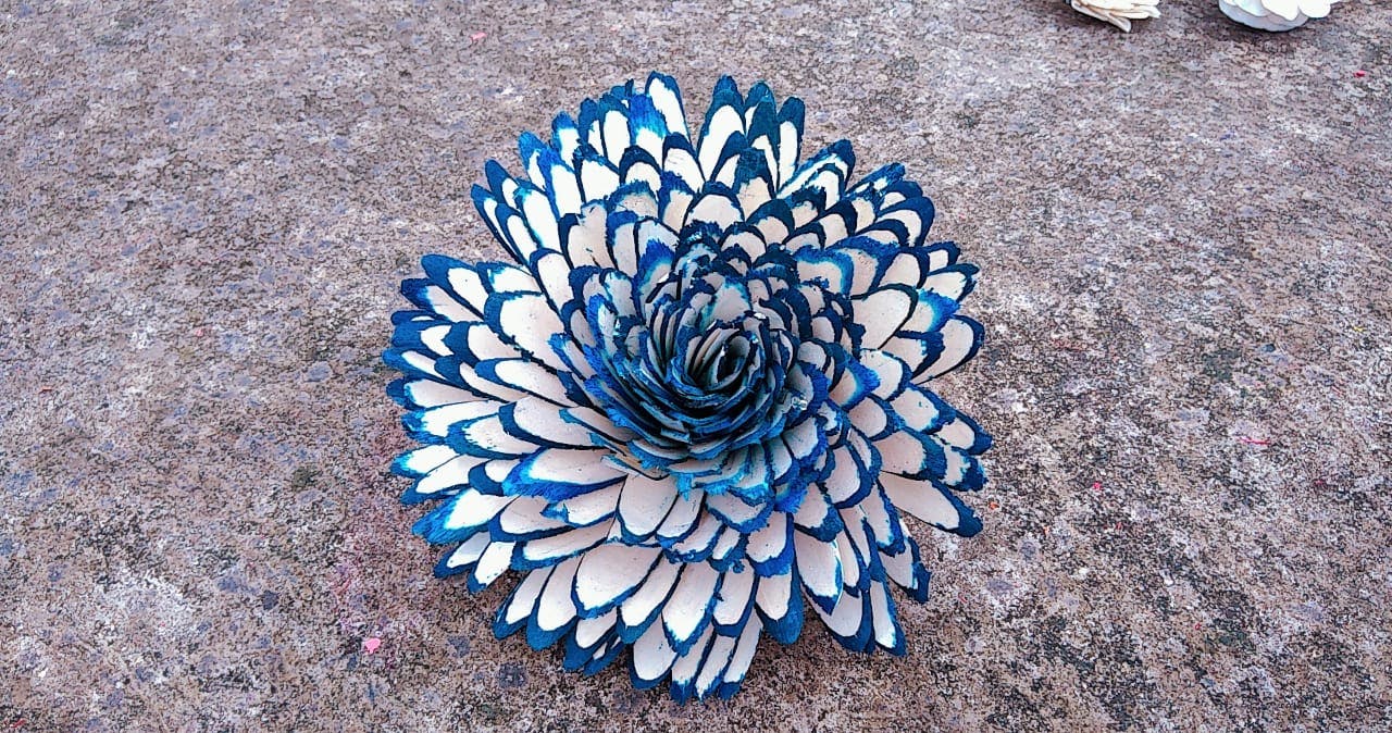 A decorative Shola flower