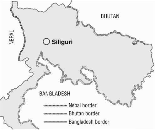 Map of Siliguri