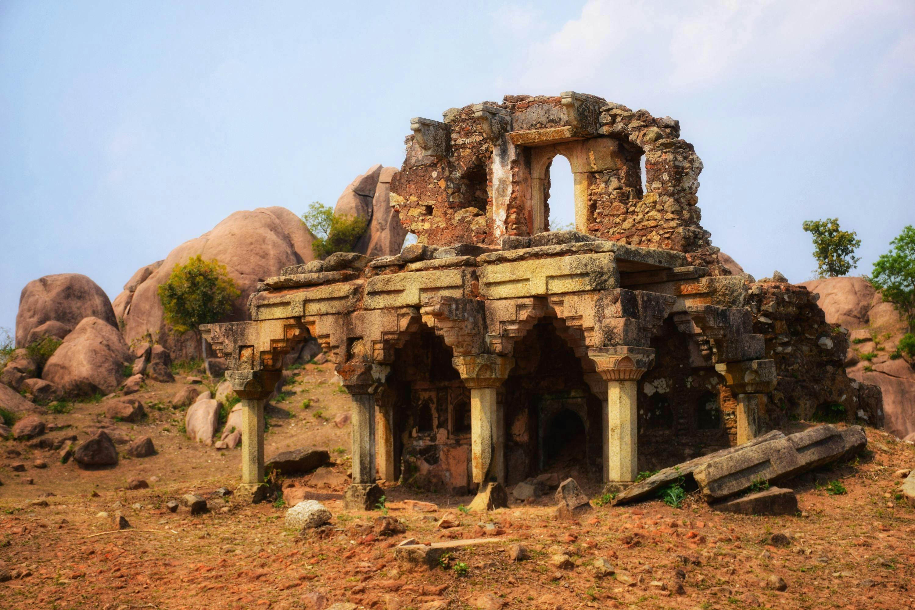 Ruined stone temple