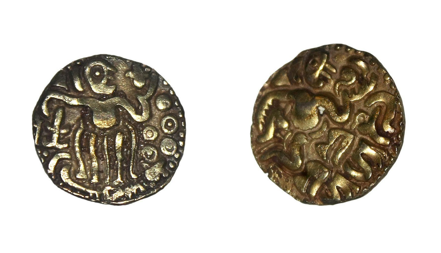 Gold coins of Rajaraja Chola
