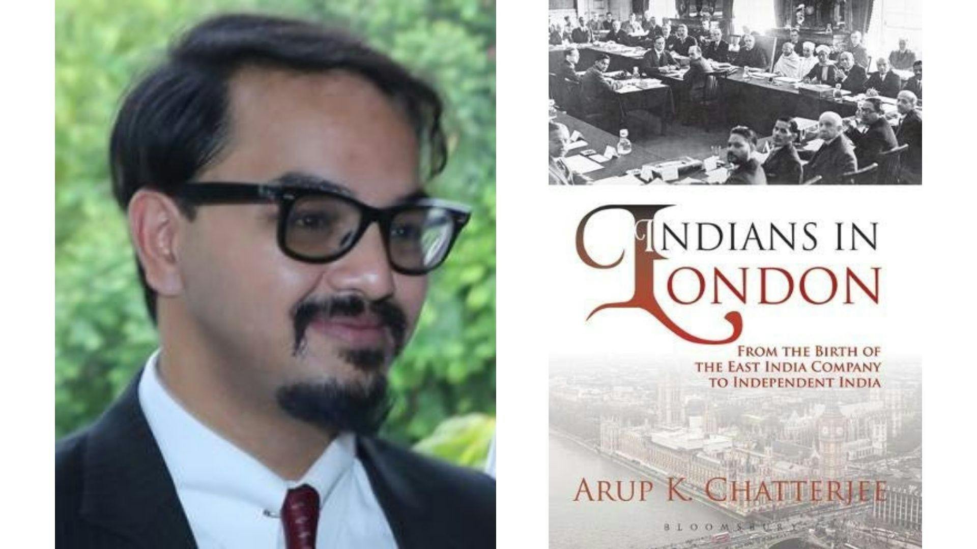 Author Arup K Chatterjee and the book cover