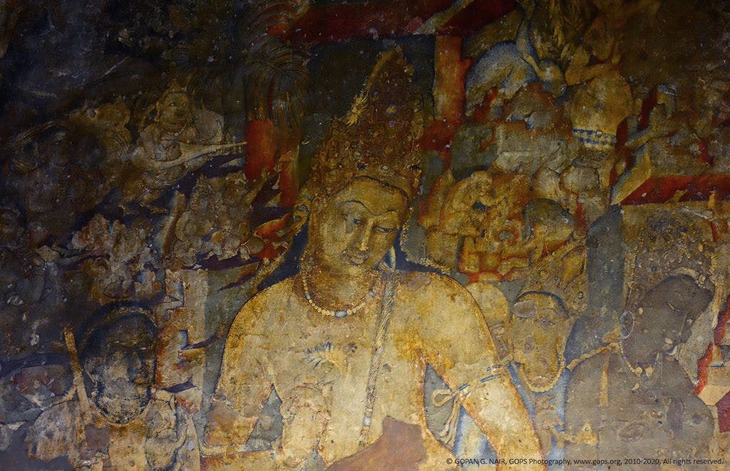 Fresco of Padmapani