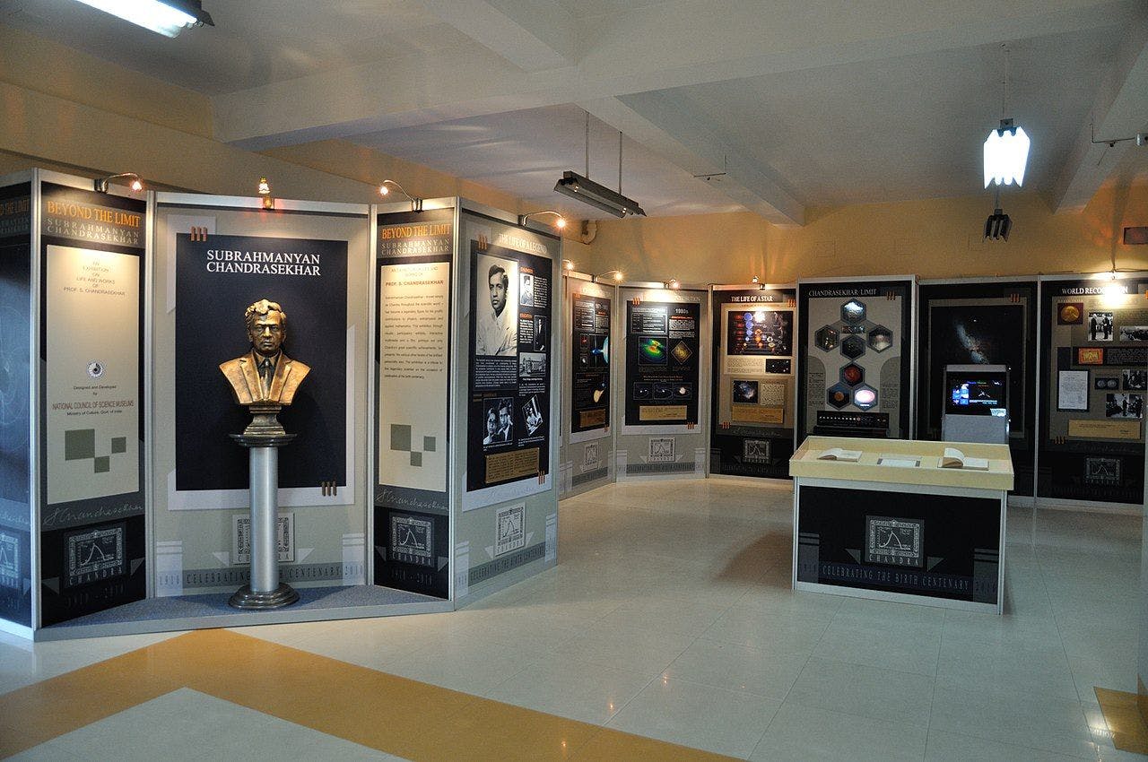 An exhibition on life and works of Subrahmanyan Chandrasekhar held at Science City, Kolkata in 2011