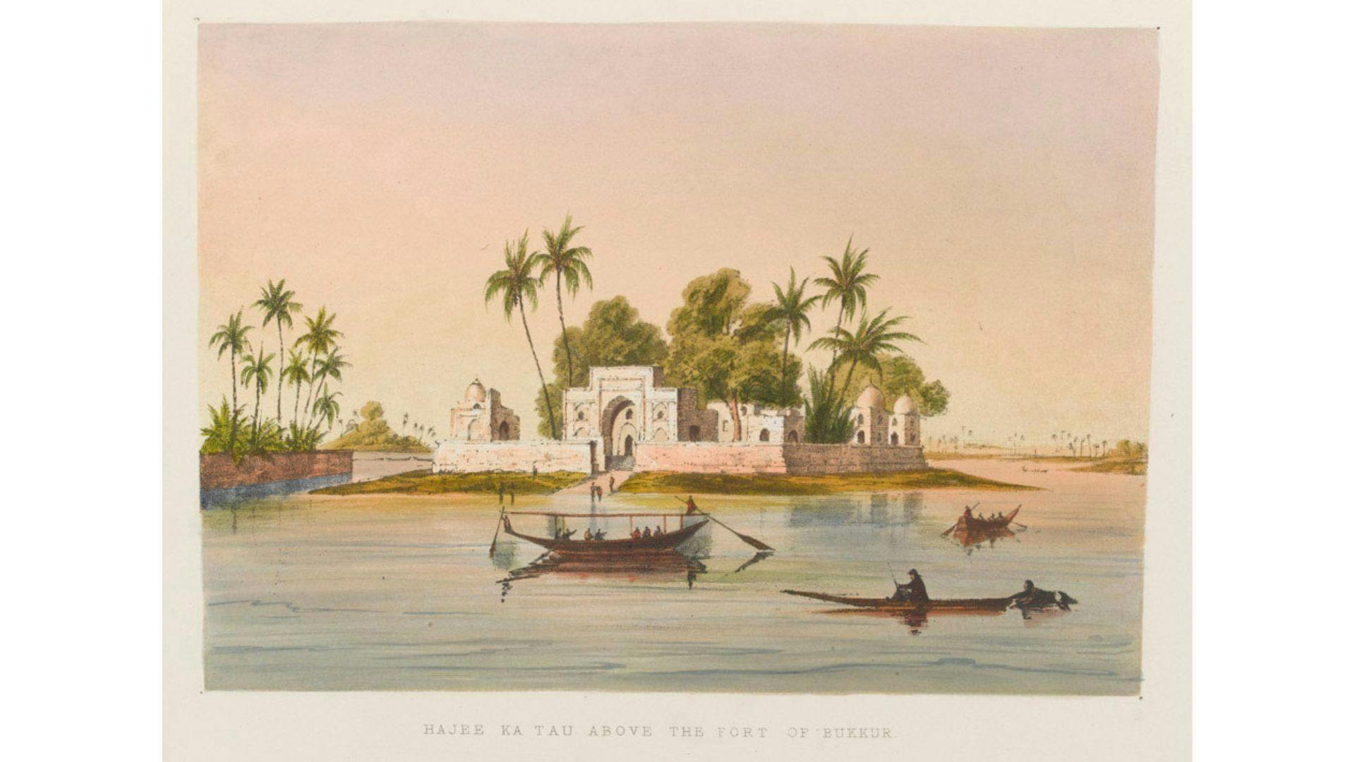 Khizr shrine on an island in the Indus | Sahapedia