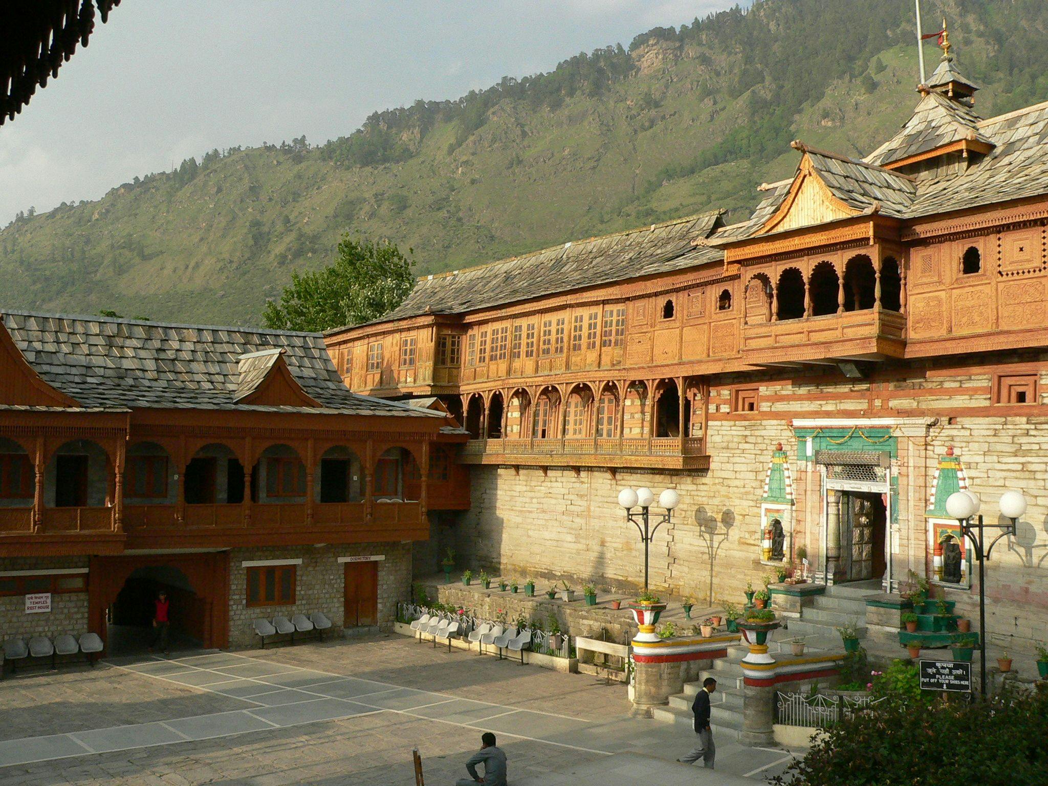 View of the first courtyard of Bhimakali Temple