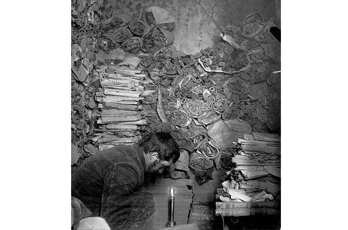 Manuscripts in the Dunhuang Library Cave, 1908 