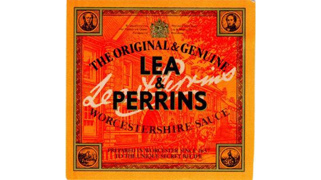 Packaging of Lea and Perrins Worcestershire Sauce