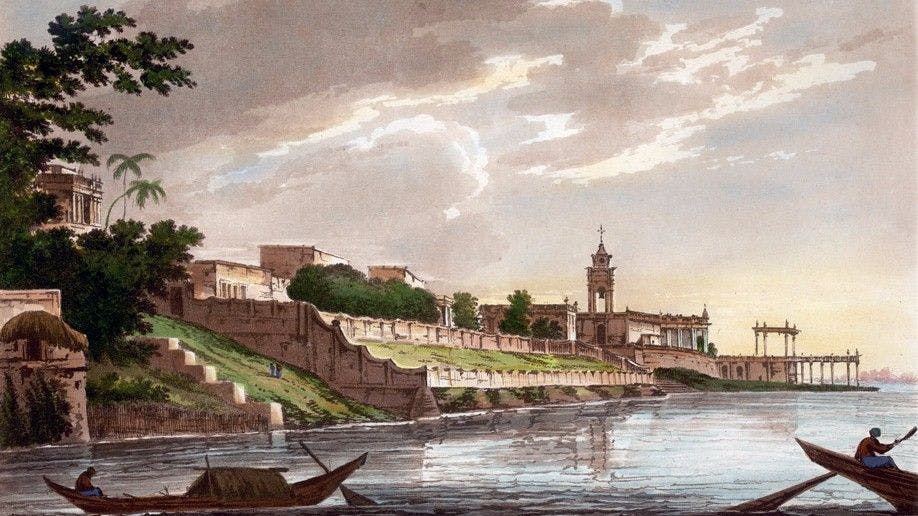 A view of the Dutch settlement at Chinsurah in Bengal