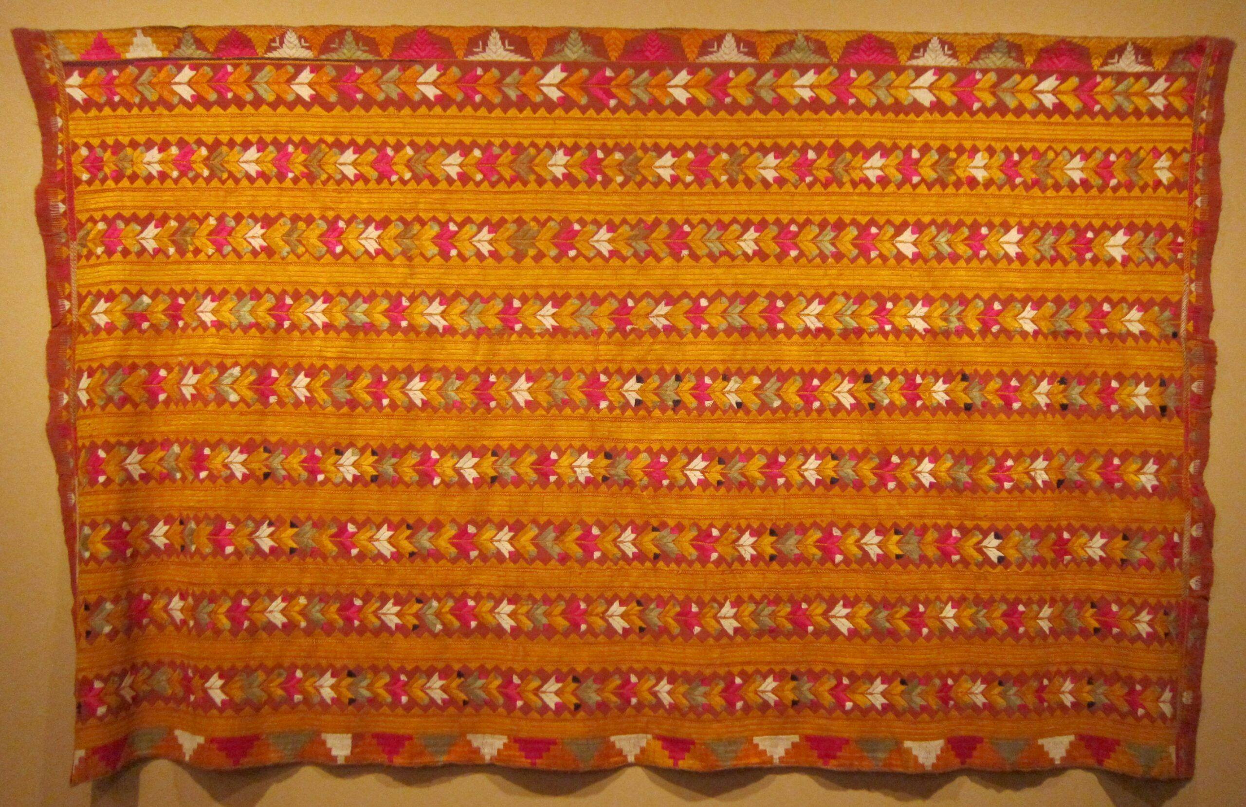 Bridal shawl (phulkari) form Punjab