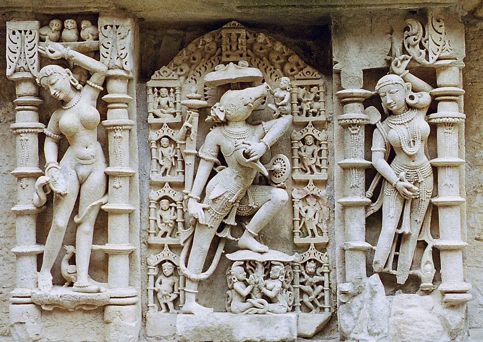 Sculpture of Vishnu in Varaha form