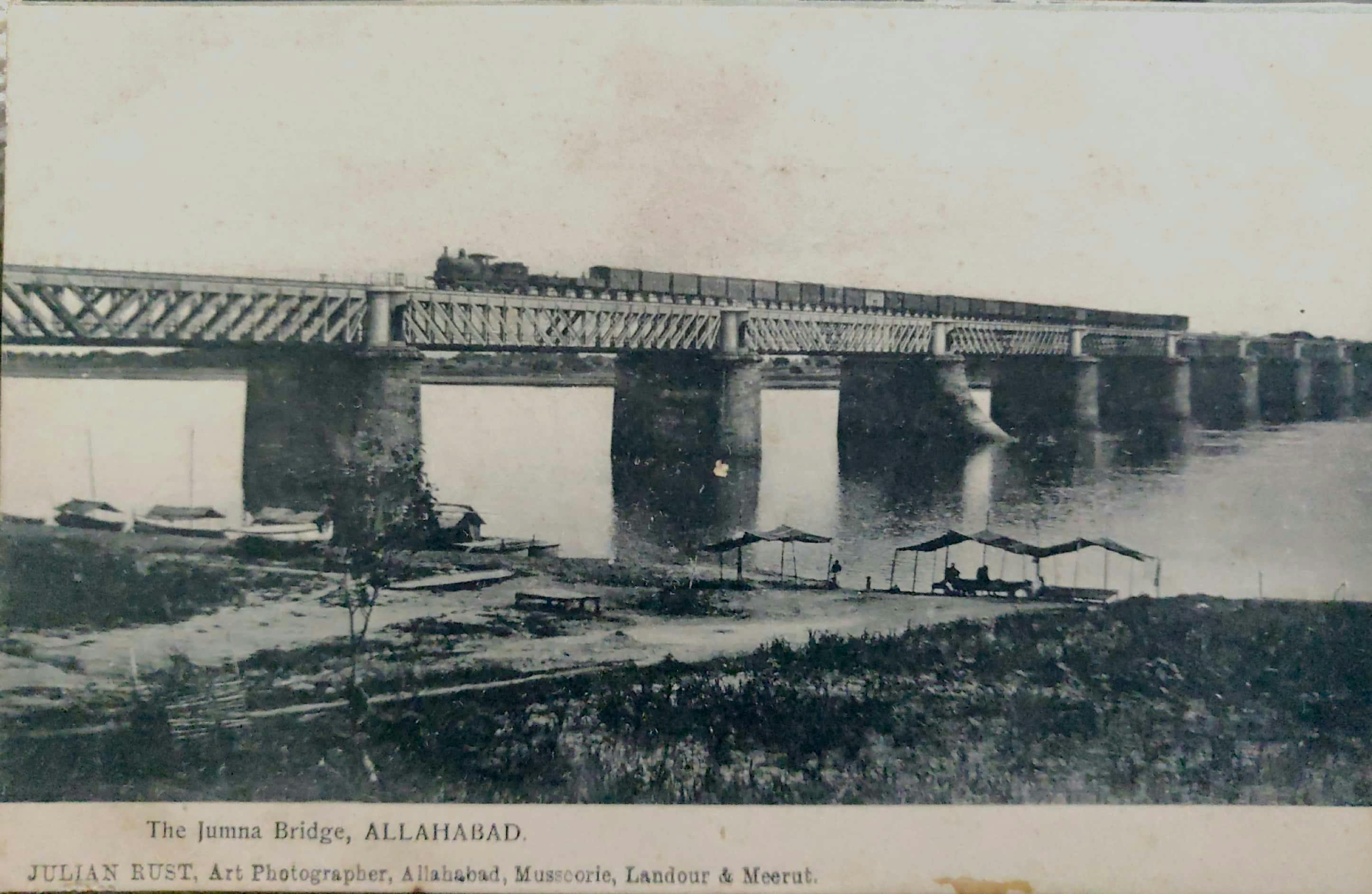 After the bridge was completed in 1865, postcard