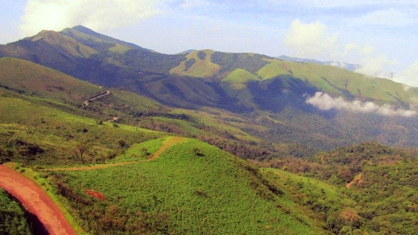 Baba Budangiri range of hills on the Western Ghats in Karnataka