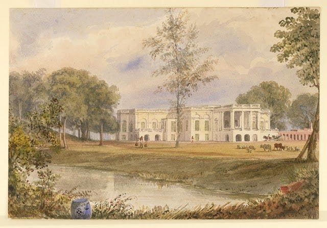 Belvedere House painted by William Prinsep in 1838