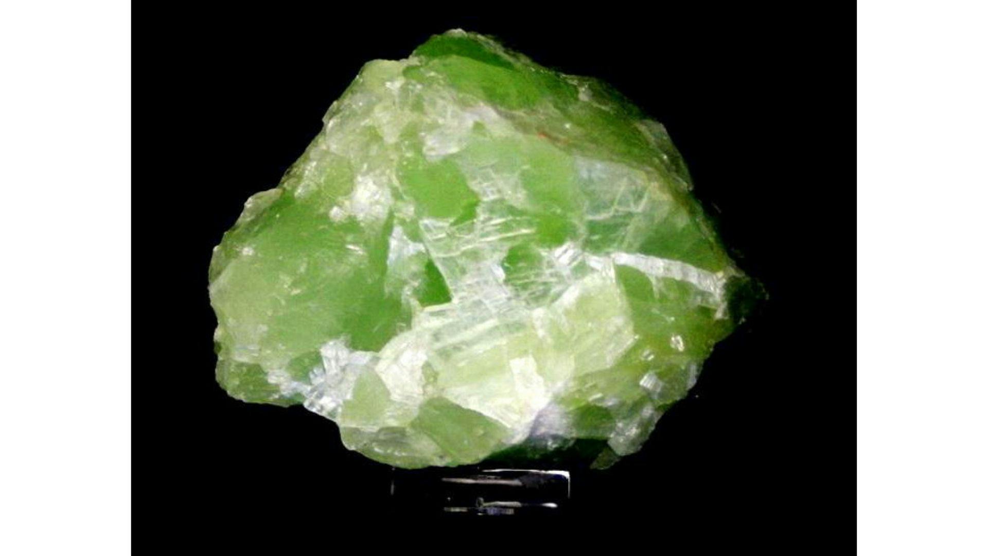 Hislopite, a bright green variety of calcite, named after Hislop