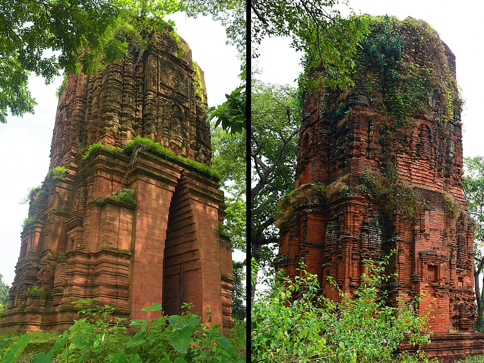 Front and back side of the first temple
